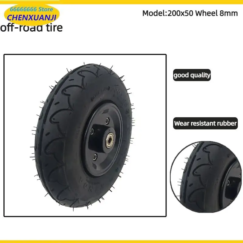 8-inch 200x50 inner and outer tires, aluminum alloy 10mm wheels, suitable for electric scooter wheels
8-inch 200x50 inner and outer tires, aluminum alloy 10mm wheels, suitable for electric scooter wheels