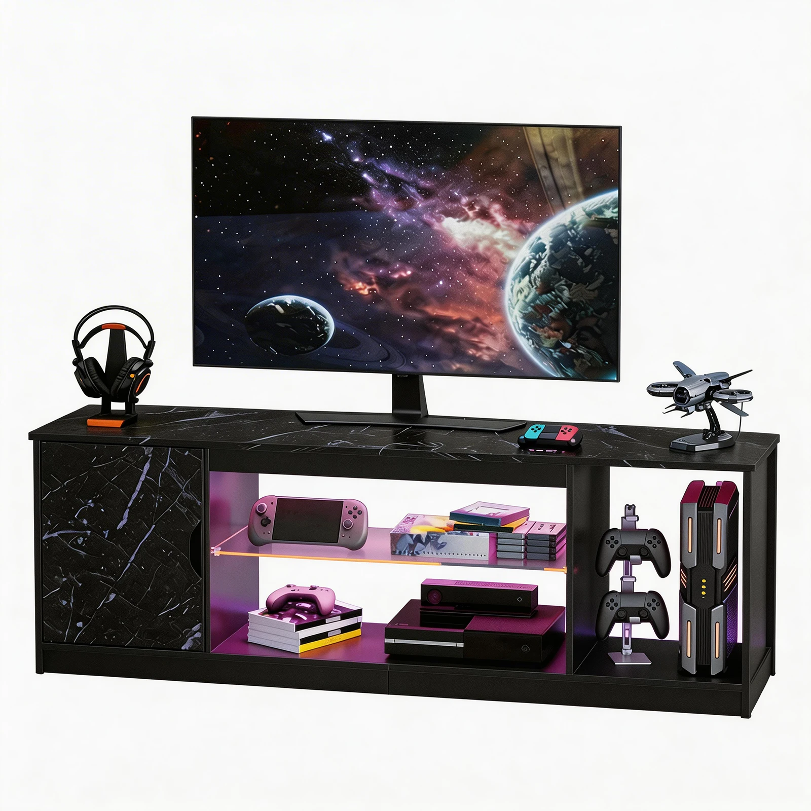 NOST&HOST LED TV Stand for 55/60/65 Inch TV, Gaming Entertainment Center with Cabinet,Modern TV Cabinet with Adjustable Glass Shelves
NOST&HOST LED TV Stand for 55/60/65 Inch TV, Gaming Entertainment Center with Cabinet,Modern TV Cabinet with Adjustable Glass Shelves