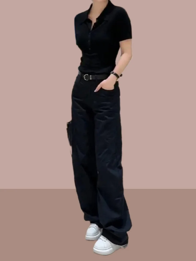 Black Quick Dry Casual Pants Women Early Autumn Thin Large Size Pear Shape High Waist Slimming Versatile Straight Leg Pants
Black Quick Dry Casual Pants Women Early Autumn Thin Large Size Pear Shape High Waist Slimming Versatile Straight Leg Pants