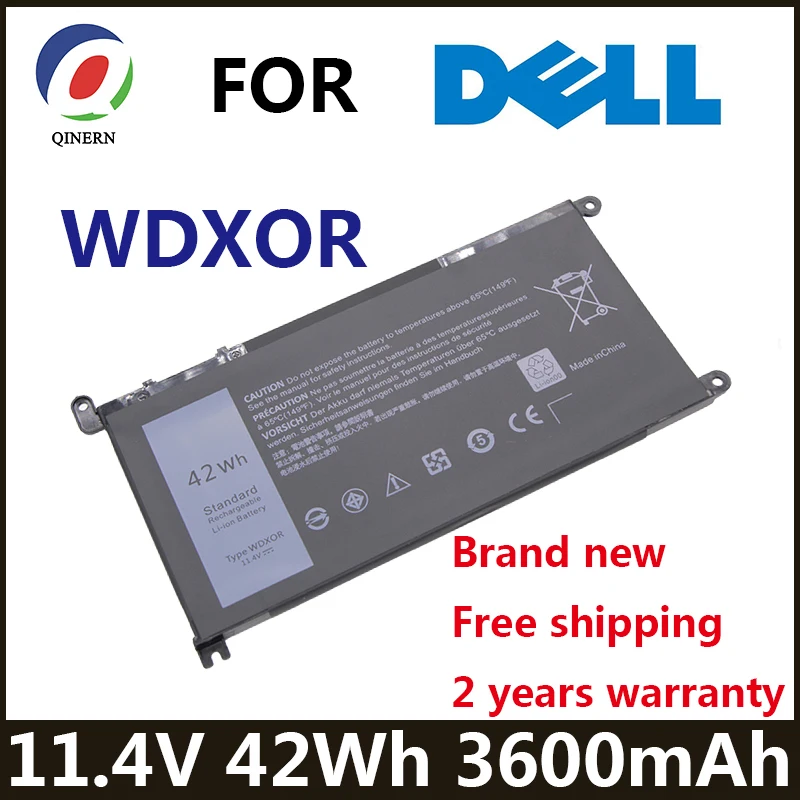WDXOR 42Wh 11.4V Laptop Battery For DELL Inspiron 13 5000 5368 15-7560 15 5538 13 7368 15 5567 15 5568 15 7000 P61F T2JX4 3CRH3
WDXOR 42Wh 11.4V Laptop Battery For DELL Inspiron 13 5000 5368 15-7560 15 5538 13 7368 15 5567 15 5568 15 7000 P61F T2JX4 3CRH3