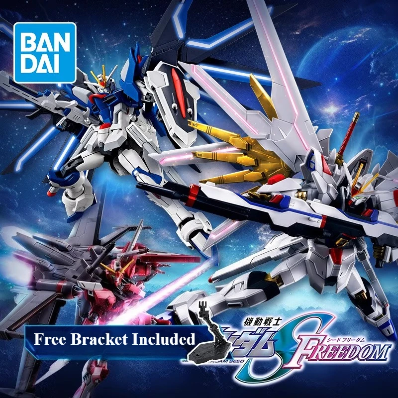 Оригинальный комплект пластиковой модели Bandai Gundam HG SEED Movie Version-Strike Freedom, Infinite Justice и вторая форма | Фигурка игрушки для мальчиков
Оригинальный комплект пластиковой модели Bandai Gundam HG SEED Movie Version-Strike Freedom, Infinite Justice и вторая форма | Фигурка игрушки для мальчиков