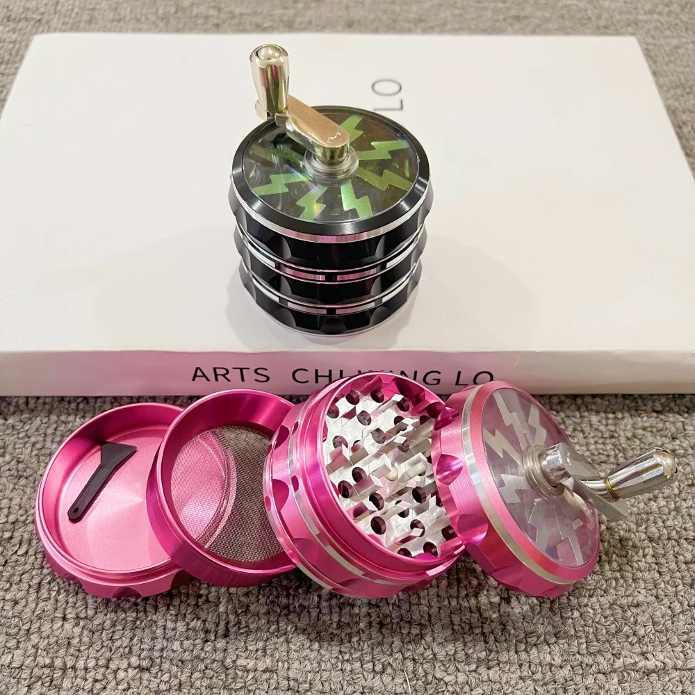 2.5inch Manual Flash Herb Grinder Pepper Mortar Pestle 4 Layers Mill Grinder Salt Spice Bud Grass Grinder Tobacco Smoking Tool
2.5inch Manual Flash Herb Grinder Pepper Mortar Pestle 4 Layers Mill Grinder Salt Spice Bud Grass Grinder Tobacco Smoking Tool