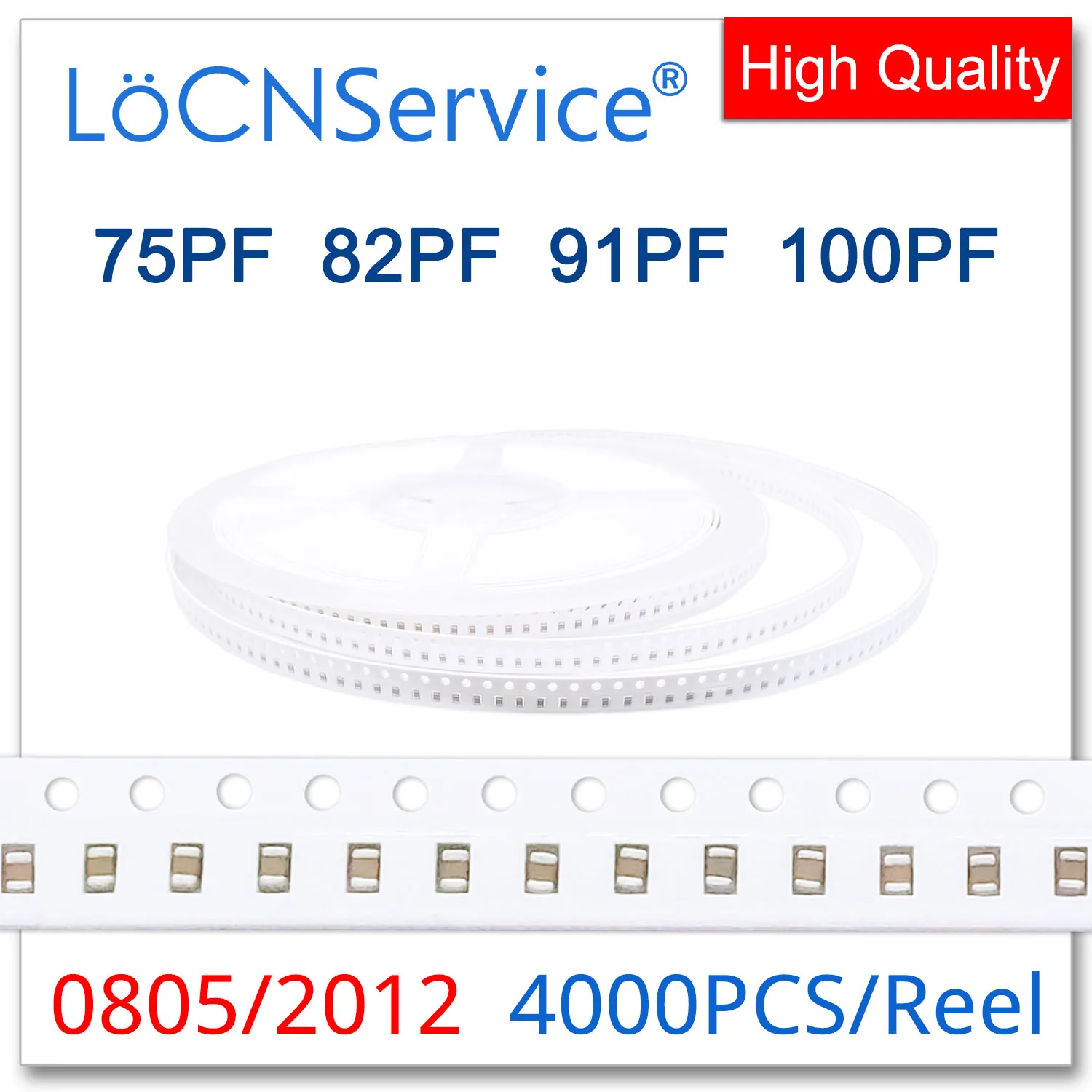 LoCNService SMD Capacitors 4000PCS 0805 2012 COG/NPO X7R RoHS 50V 5% 75PF 82PF 91PF 100PF High quality
LoCNService SMD Capacitors 4000PCS 0805 2012 COG/NPO X7R RoHS 50V 5% 75PF 82PF 91PF 100PF High quality