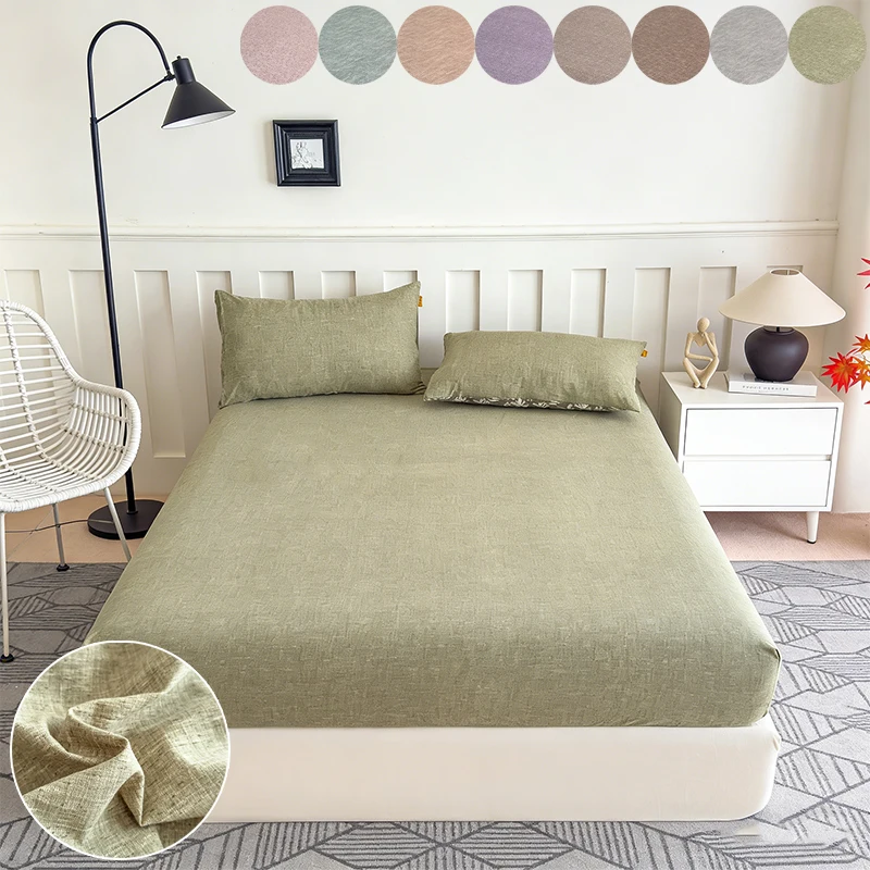 Texture Pattern Solid Color Bed Sheet Elastic Band Bed Cover Machine Washable Non Deformable Mattress Dust Protection Cover
Texture Pattern Solid Color Bed Sheet Elastic Band Bed Cover Machine Washable Non Deformable Mattress Dust Protection Cover