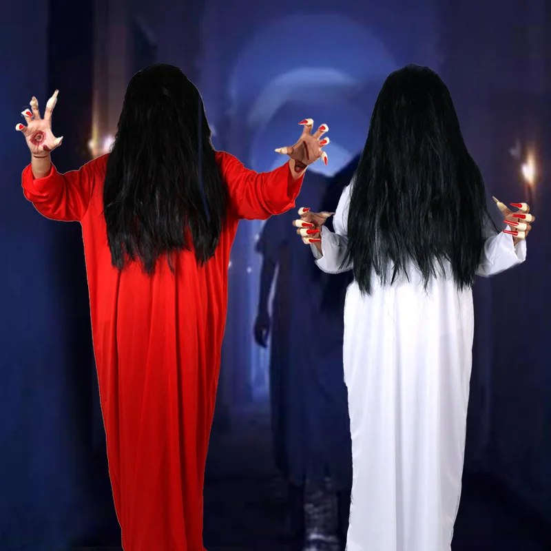 Halloween Scary Costumes Penny Npc Dress Up People Halloween Cosplay Clothes Props Scary White Female Ghost with Hat
Halloween Scary Costumes Penny Npc Dress Up People Halloween Cosplay Clothes Props Scary White Female Ghost with Hat