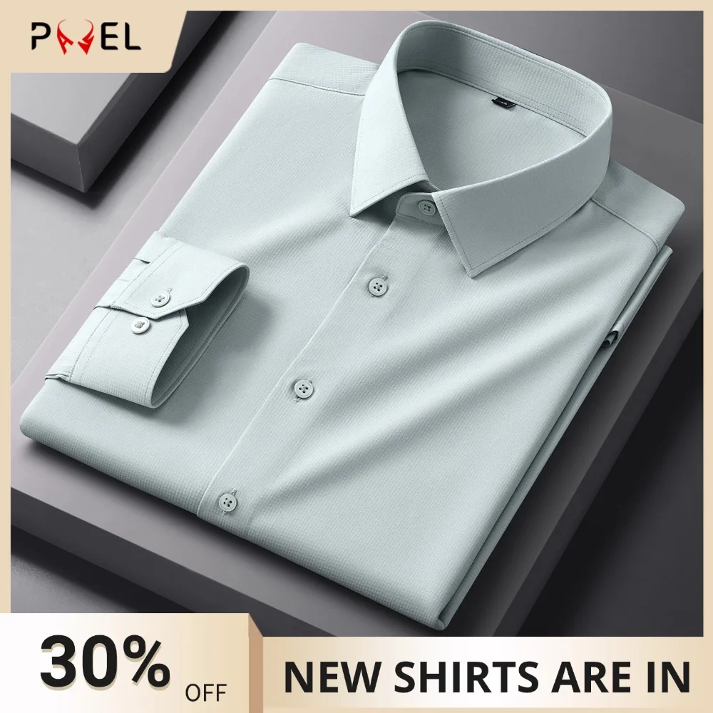 Мужская антибактериальная классическая рубашка с длинным рукавом, устойчивая к морщинам, без карманов, легкое в уходе, однотонные деловые рабочие рубашки стандартного кроя
Мужская антибактериальная классическая рубашка с длинным рукавом, устойчивая к морщинам, без карманов, легкое в уходе, однотонные деловые рабочие рубашки стандартного кроя