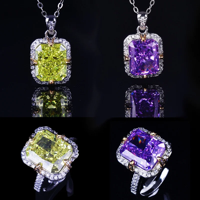 The Huitan Elegant Ice Flower Cube Zirconium Pendant Necklace is a beautiful accessory for ladies and also a fashionable jewelry
The Huitan Elegant Ice Flower Cube Zirconium Pendant Necklace is a beautiful accessory for ladies and also a fashionable jewelry