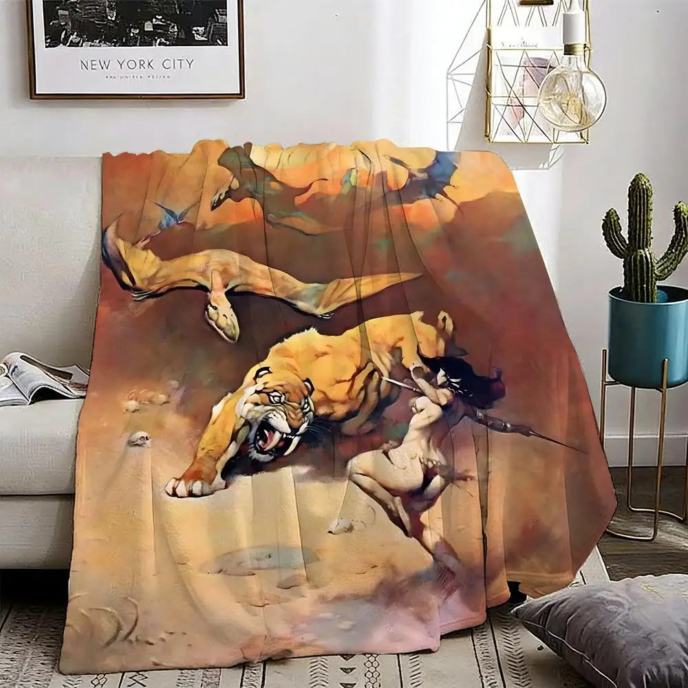 cool Frank Frazetta art Throw Lightweight 240g Flannel Blanket Soft Skin-friendly for Summer Cooling
cool Frank Frazetta art Throw Lightweight 240g Flannel Blanket Soft Skin-friendly for Summer Cooling