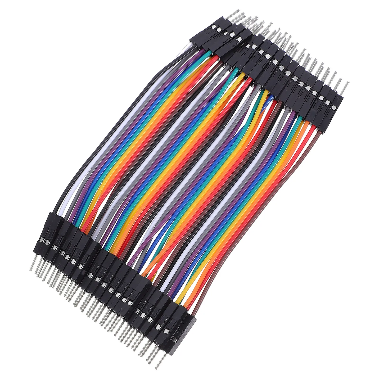 40Pcs Male to Male Jumper Cables 10Cm 2.54mm Color Assorted Breadboard Wiring Kit for Microcontroller Prototyping
40Pcs Male to Male Jumper Cables 10Cm 2.54mm Color Assorted Breadboard Wiring Kit for Microcontroller Prototyping