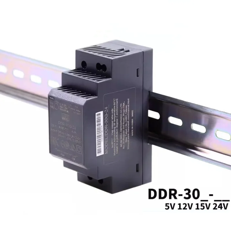 MEAN WELL DDR-30G DDR-30L DDR-30G-5 DDR-30G-12 DDR-30G-24 DDR-30L-5 DDR-30L-12 DDR-30L-24 30W DIN Rail Type DC-DC Converter
MEAN WELL DDR-30G DDR-30L DDR-30G-5 DDR-30G-12 DDR-30G-24 DDR-30L-5 DDR-30L-12 DDR-30L-24 30W DIN Rail Type DC-DC Converter