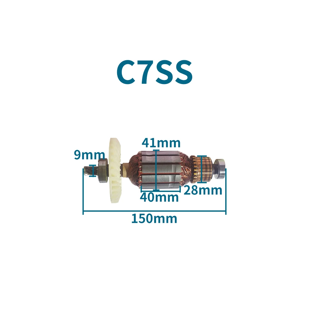 Rotor for Hikoki C7SS C 7SS electric drill; rotor armature stator motor replacement parts
Rotor for Hikoki C7SS C 7SS electric drill; rotor armature stator motor replacement parts