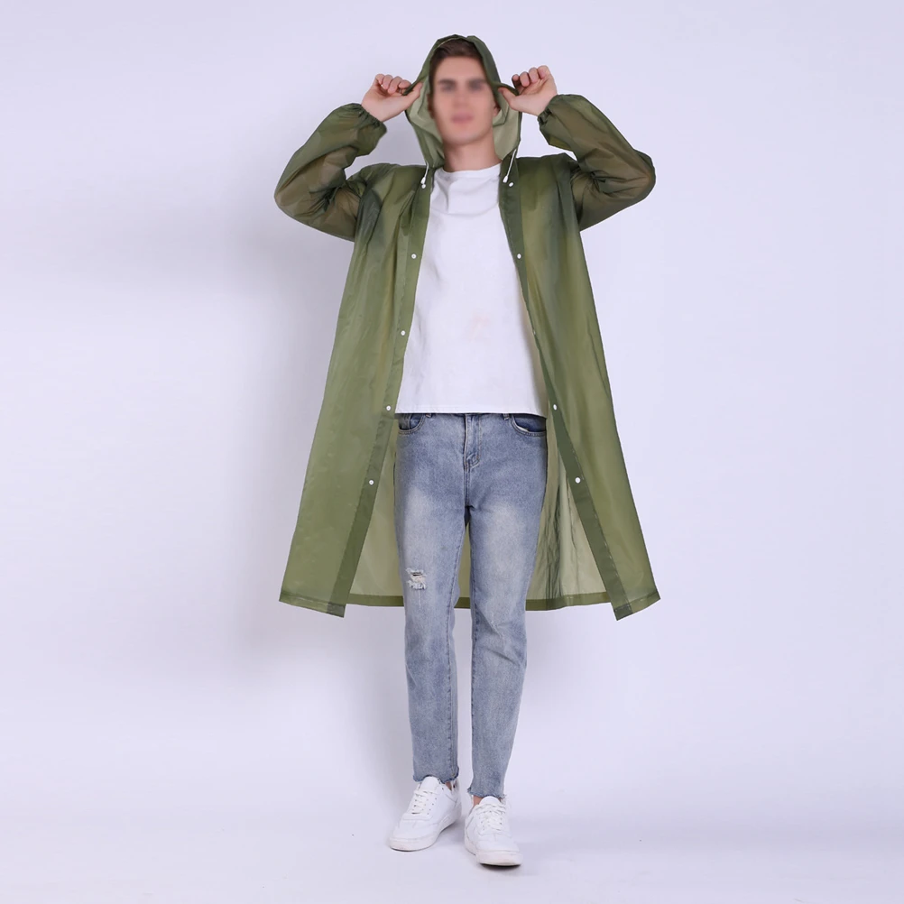 Portable Raincoat Adult Raincoat Hood Waterproof Poncho Lightweight Reusable Camping Fishing Hiking EVA Eco Friendly Army Green
Portable Raincoat Adult Raincoat Hood Waterproof Poncho Lightweight Reusable Camping Fishing Hiking EVA Eco Friendly Army Green