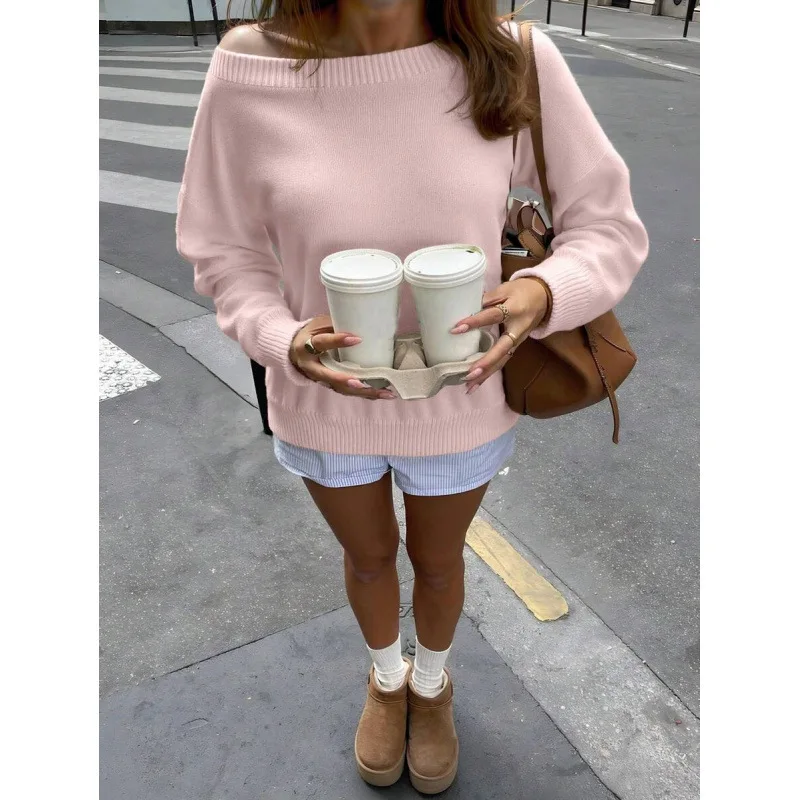 Shoulder Bared Knitted Sweater L 64550 Women's Fashion Spring 2026 Cross-Border Style Knitwear Casual Comfortable Fit
Shoulder Bared Knitted Sweater L 64550 Women's Fashion Spring 2026 Cross-Border Style Knitwear Casual Comfortable Fit