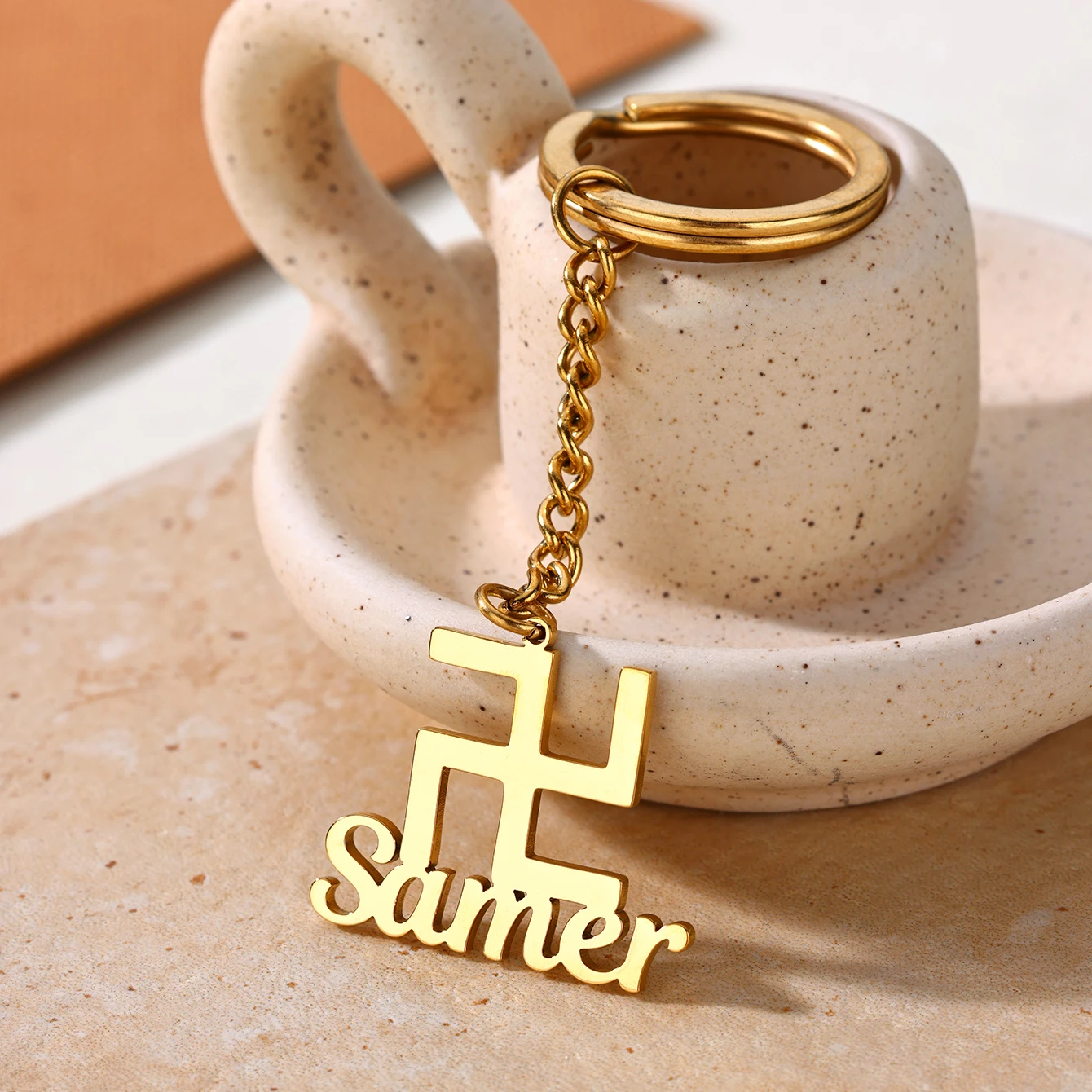 Custom Swastika Name Keychains For Women Men Stainless Steel Customized Car Key Chain Keyring Jewelry Trinket Personalized Gift
Custom Swastika Name Keychains For Women Men Stainless Steel Customized Car Key Chain Keyring Jewelry Trinket Personalized Gift