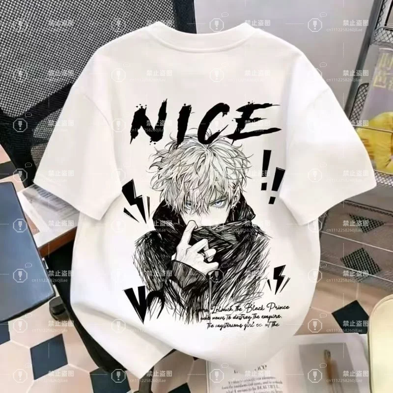 2026 Summer Hot Sale Vintage Jujutsu Kaisen Gojo Satoru Black and White Sketch T-shirt Men's Streetwear Oversized Casual Tee Top
2026 Summer Hot Sale Vintage Jujutsu Kaisen Gojo Satoru Black and White Sketch T-shirt Men's Streetwear Oversized Casual Tee Top
