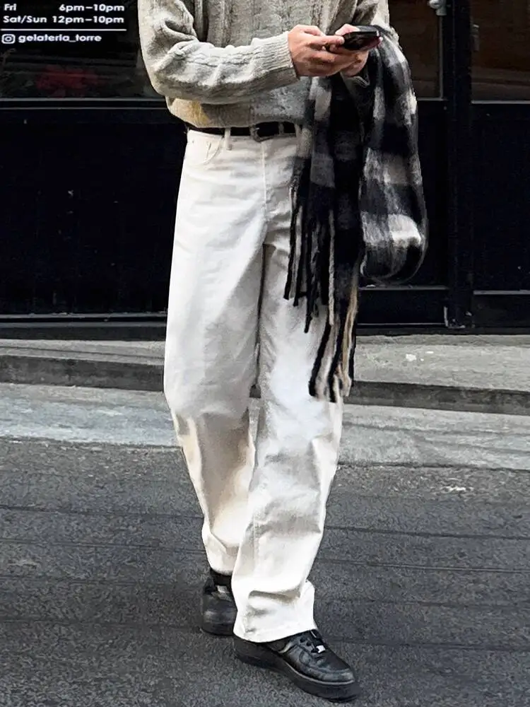 SYUHGFA Korean Style Men's Denim Pants Solid Color Casual Cleanfit Bottom New Wide Leg Loose All-match Male Jeans 2025 Autumn
SYUHGFA Korean Style Men's Denim Pants Solid Color Casual Cleanfit Bottom New Wide Leg Loose All-match Male Jeans 2025 Autumn