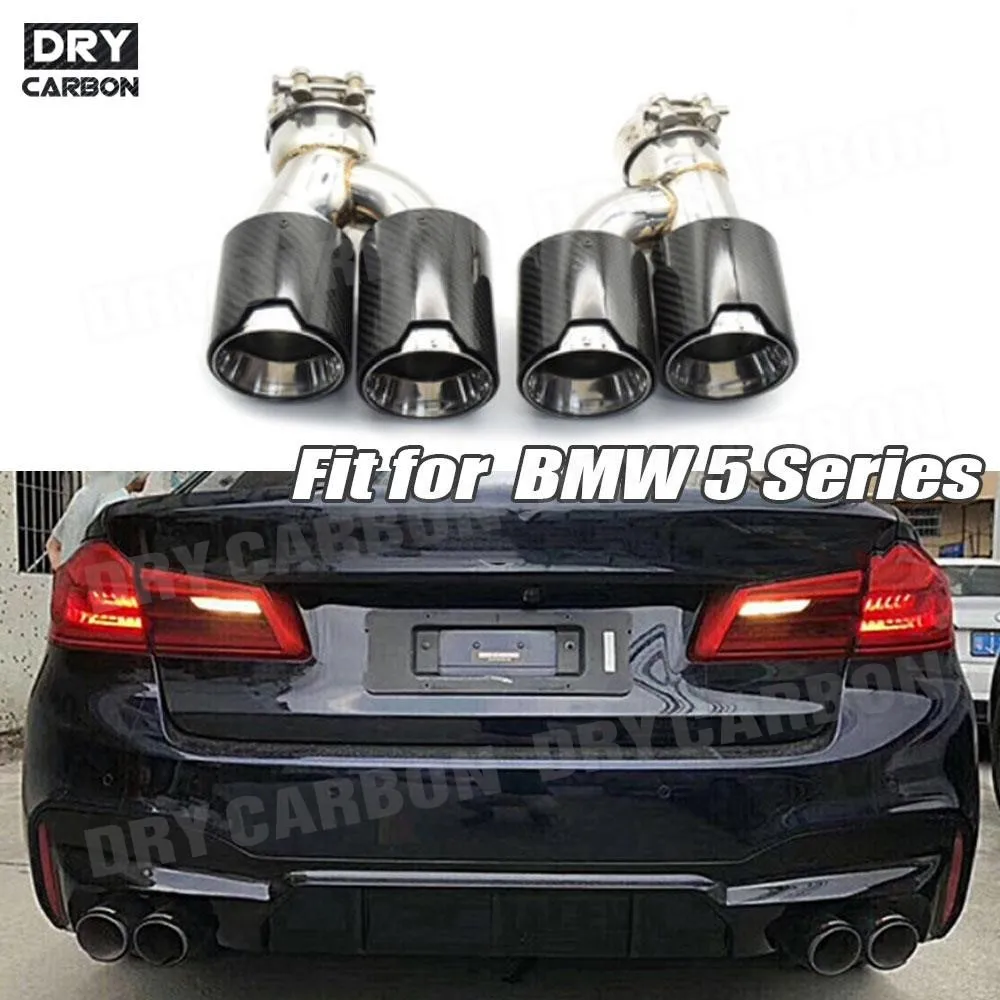 Carbon Fiber M Style Stainless Steel Tail Throat For BMW G30 G38 M5 2017 2018 2019 Dual Outlet Car Exhaust Muffler Tips
Carbon Fiber M Style Stainless Steel Tail Throat For BMW G30 G38 M5 2017 2018 2019 Dual Outlet Car Exhaust Muffler Tips
