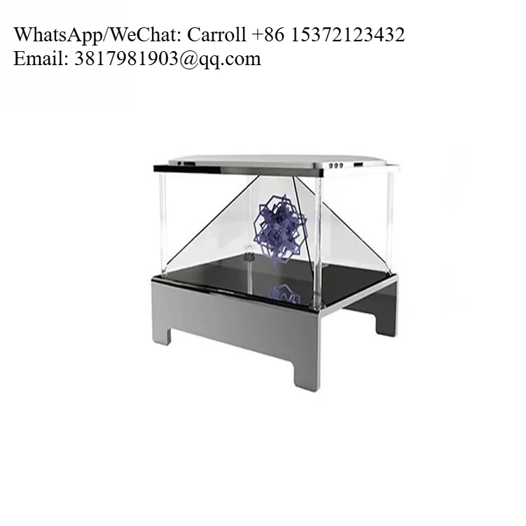 Holo Cube 3D Holographic Display Video 3D Hologram Projection Technology Hang Over Air Naked Eye 3D Advertising
Holo Cube 3D Holographic Display Video 3D Hologram Projection Technology Hang Over Air Naked Eye 3D Advertising