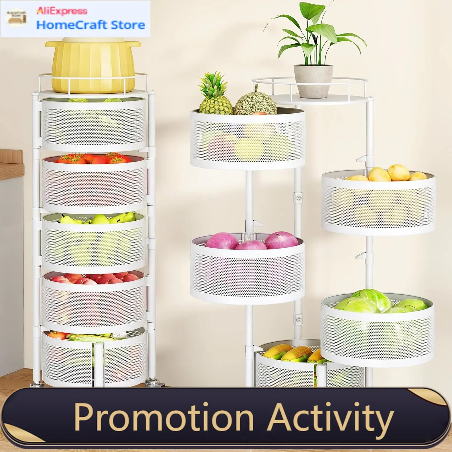 White Rolling Storage Cart Basket with Metal Wire Wheels and Lid
White Rolling Storage Cart Basket with Metal Wire Wheels and Lid