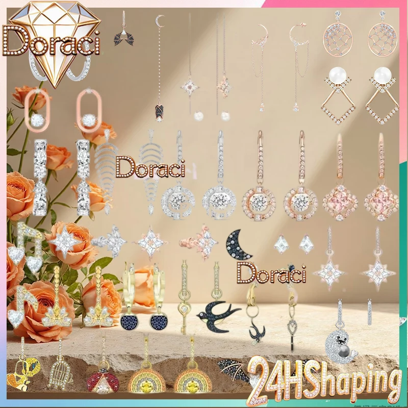 Many Styles Original Logo Symbolic Dance Series Women's Earrings, Flexible Heart Earrings, Beautiful and Elegant,Crystal Doraci
Many Styles Original Logo Symbolic Dance Series Women's Earrings, Flexible Heart Earrings, Beautiful and Elegant,Crystal Doraci