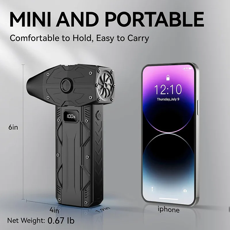 350000RPM Jet Dry Blower 4-Gear Adjustable Compressed Air Duster Portable Mini Jet Blower For Computer Keyboard Outdoor Car Home
350000RPM Jet Dry Blower 4-Gear Adjustable Compressed Air Duster Portable Mini Jet Blower For Computer Keyboard Outdoor Car Home