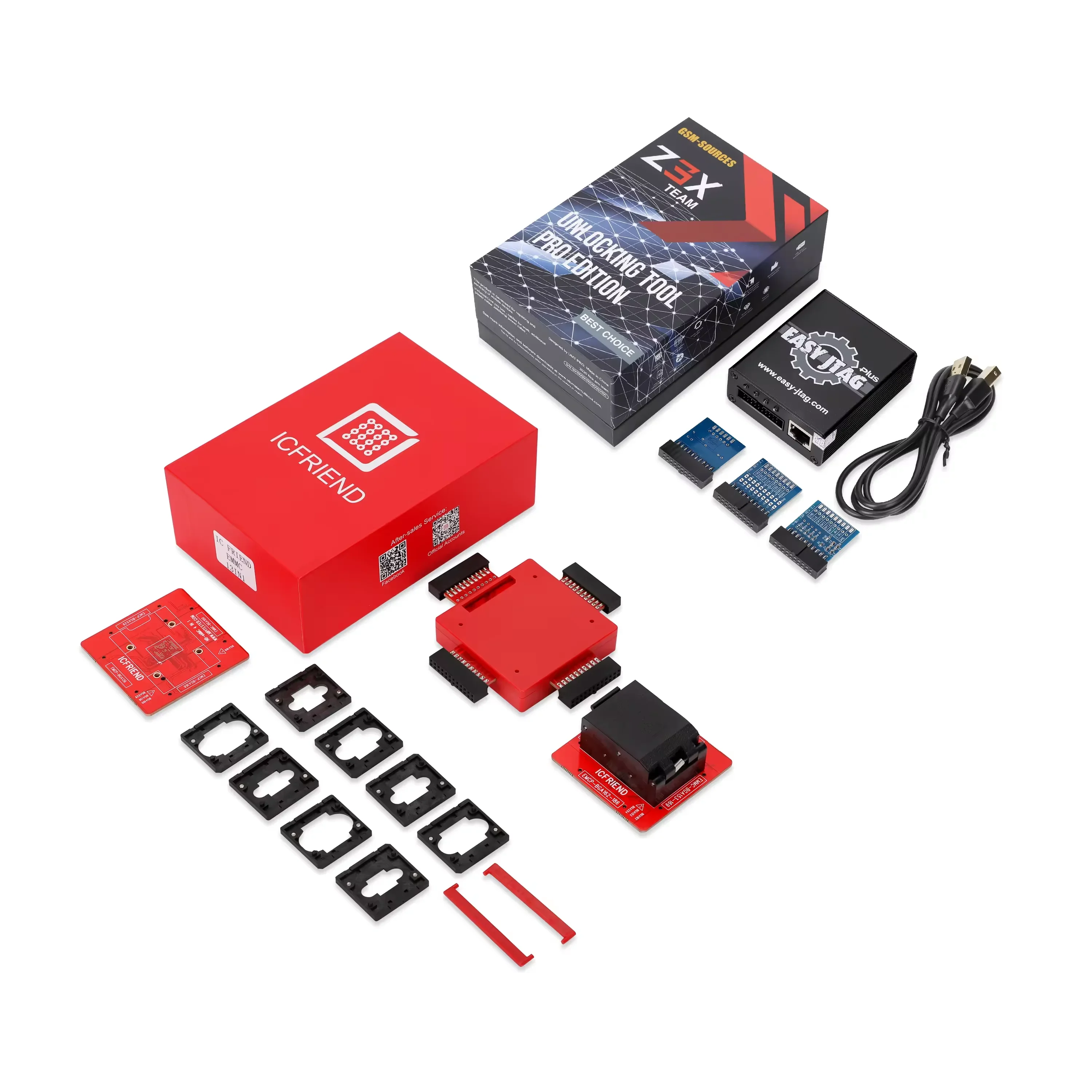 ICFRIEND NB Full Easy-jtag Plus Box 13in1 EMCP BGA254/136/100/168/162/186/221 Emmc BGA153/169 Socket MIPITESTER MEDUSA RIFF UFI
ICFRIEND NB Full Easy-jtag Plus Box 13in1 EMCP BGA254/136/100/168/162/186/221 Emmc BGA153/169 Socket MIPITESTER MEDUSA RIFF UFI