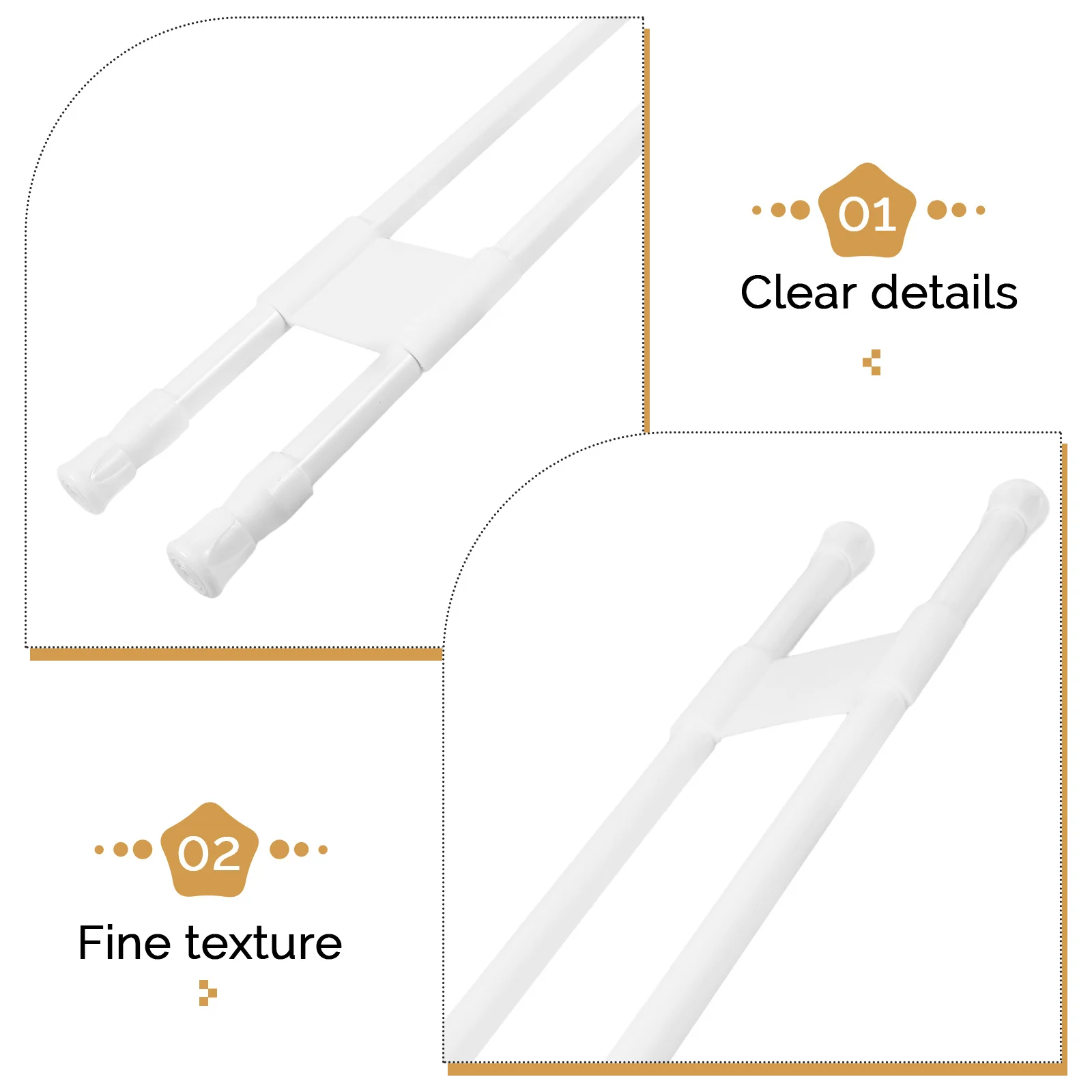 Telescopic Rod Rack 50-90CM White Adjustable Tension Fridge Rods for Furniture Storage Accessories
Telescopic Rod Rack 50-90CM White Adjustable Tension Fridge Rods for Furniture Storage Accessories