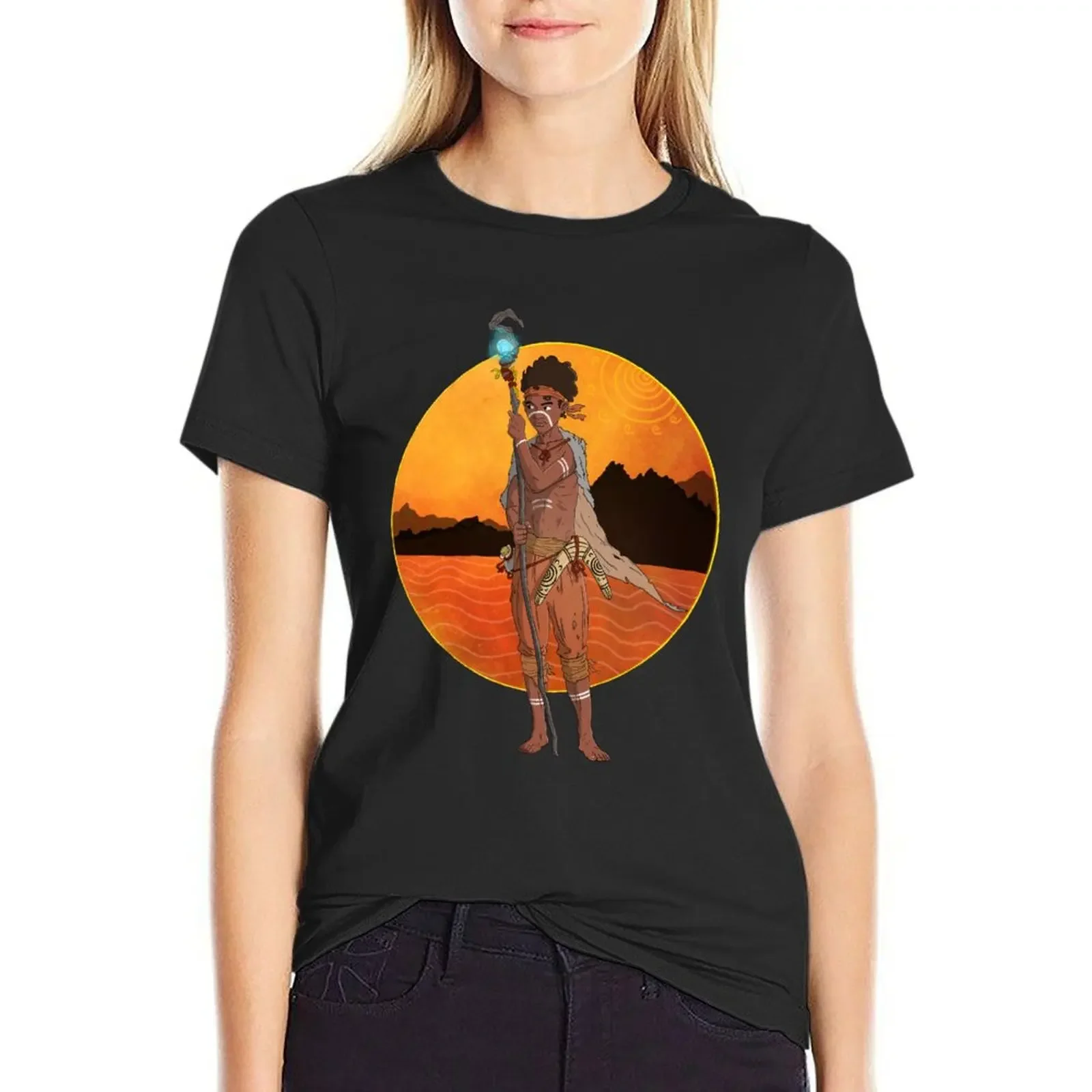 Maloo Indigenous Design T-Shirt blanks anime tees rock and roll t shirts for Women
Maloo Indigenous Design T-Shirt blanks anime tees rock and roll t shirts for Women