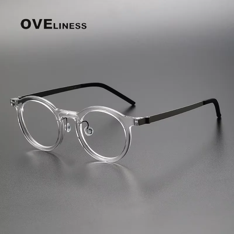 Acetate Titanium Glasses Frame for Men 2025 New Retro Round Eyeglasses frames for Women Spectacles full Eyewear
Acetate Titanium Glasses Frame for Men 2025 New Retro Round Eyeglasses frames for Women Spectacles full Eyewear