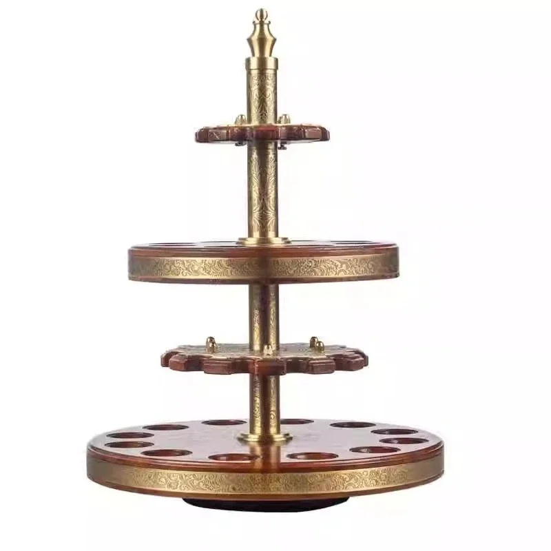 Pipe holder, multi-slot pipe rotating display stand
Pipe holder, multi-slot pipe rotating display stand