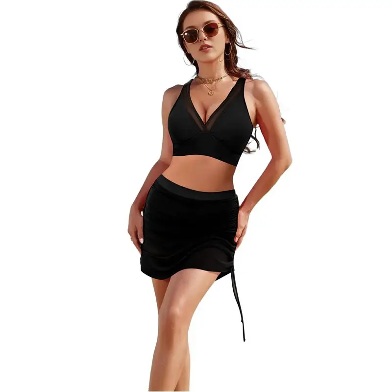 Купальники ABHT: Женские комплекты бикини с высокой талией, утягивающие фигуру, с сетчатыми накидками-саронгами
Купальники ABHT: Женские комплекты бикини с высокой талией, утягивающие фигуру, с сетчатыми накидками-саронгами