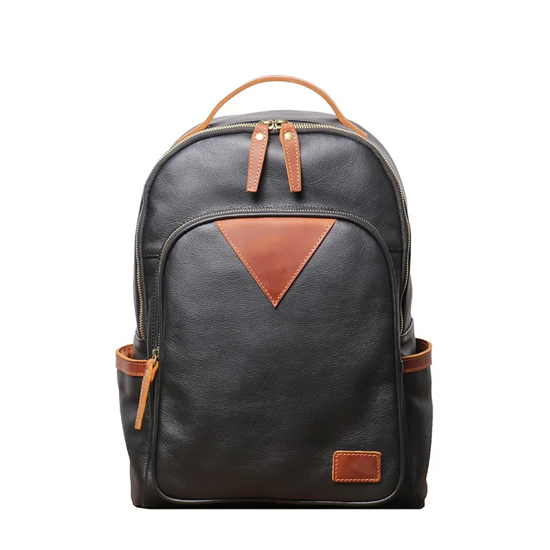 Nesitu High Quality A4 Vintage Black Top Grain Genuine Leather 14'' Laptop Women Men Backpack Cowhide Male Travel Bag M30299
Nesitu High Quality A4 Vintage Black Top Grain Genuine Leather 14'' Laptop Women Men Backpack Cowhide Male Travel Bag M30299
