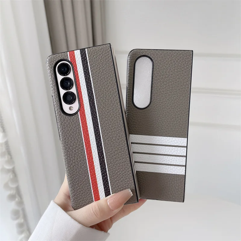 Luxury Stripe Case for Samsung Z Fold4 Case All-inclusive Shockproof Cover Vintage Leather Shell for Galaxy Z Fold 4 Case
Luxury Stripe Case for Samsung Z Fold4 Case All-inclusive Shockproof Cover Vintage Leather Shell for Galaxy Z Fold 4 Case