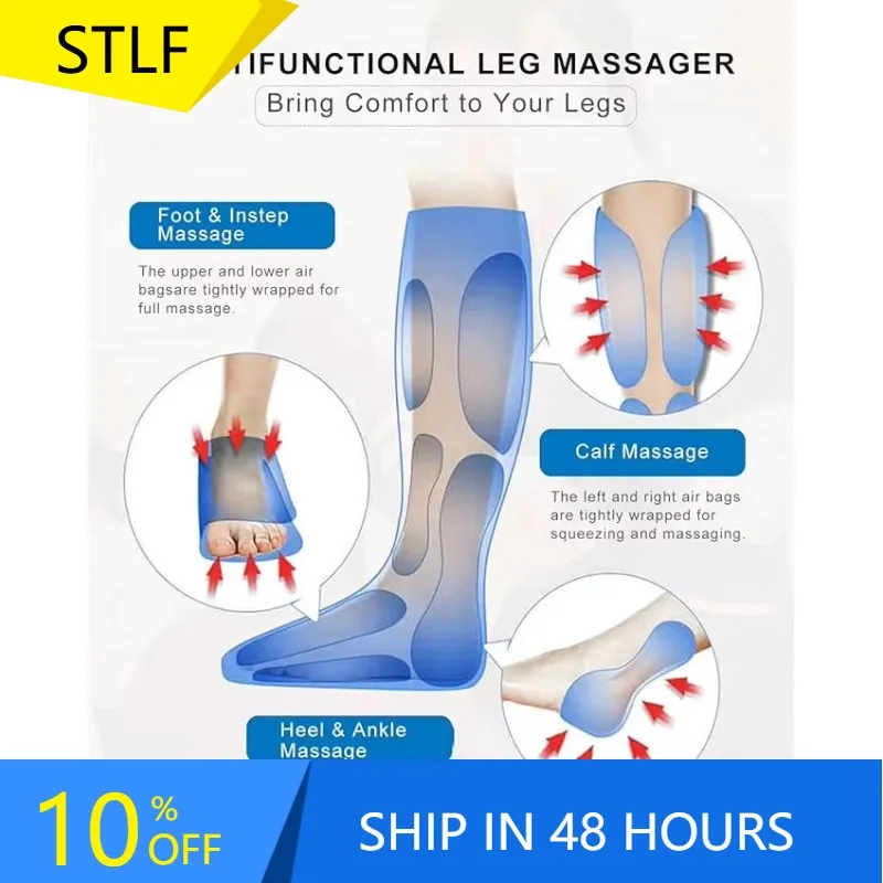 STLFOEM ODM Air Compression With Massage Machine Circulation Exerciser Leg Massager
STLFOEM ODM Air Compression With Massage Machine Circulation Exerciser Leg Massager