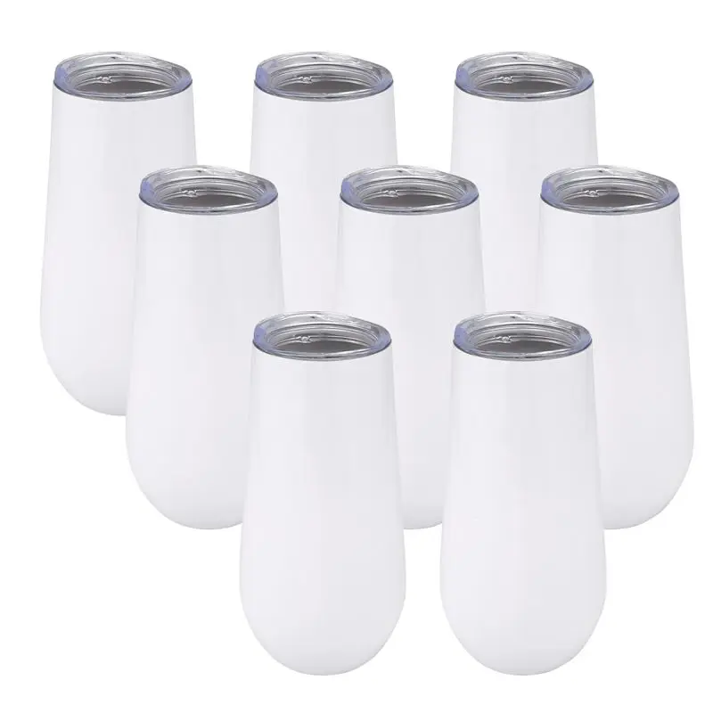 SEWS-8Packs Stemless Champagne Flutes Wine Tumbler, 6 OZ Double-Insulated Wine Tumbler With Lids Cocktail Cups
SEWS-8Packs Stemless Champagne Flutes Wine Tumbler, 6 OZ Double-Insulated Wine Tumbler With Lids Cocktail Cups