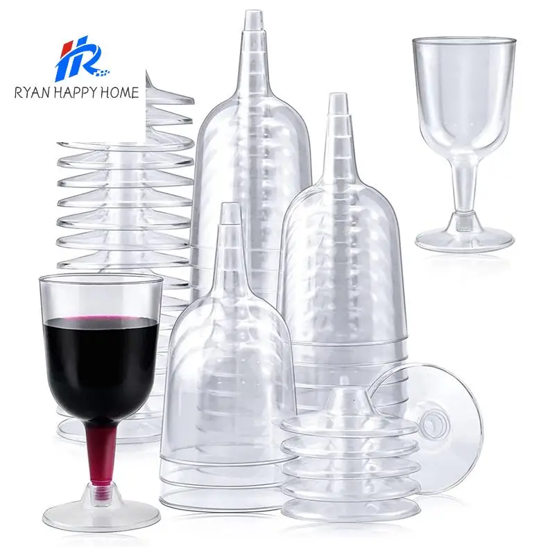 50Pcs Clear Plastic Wine Glass Recyclable, Disposable & Reusable Cups For Champagne, Dessert, Beer, Pudding, Party
50Pcs Clear Plastic Wine Glass Recyclable, Disposable & Reusable Cups For Champagne, Dessert, Beer, Pudding, Party