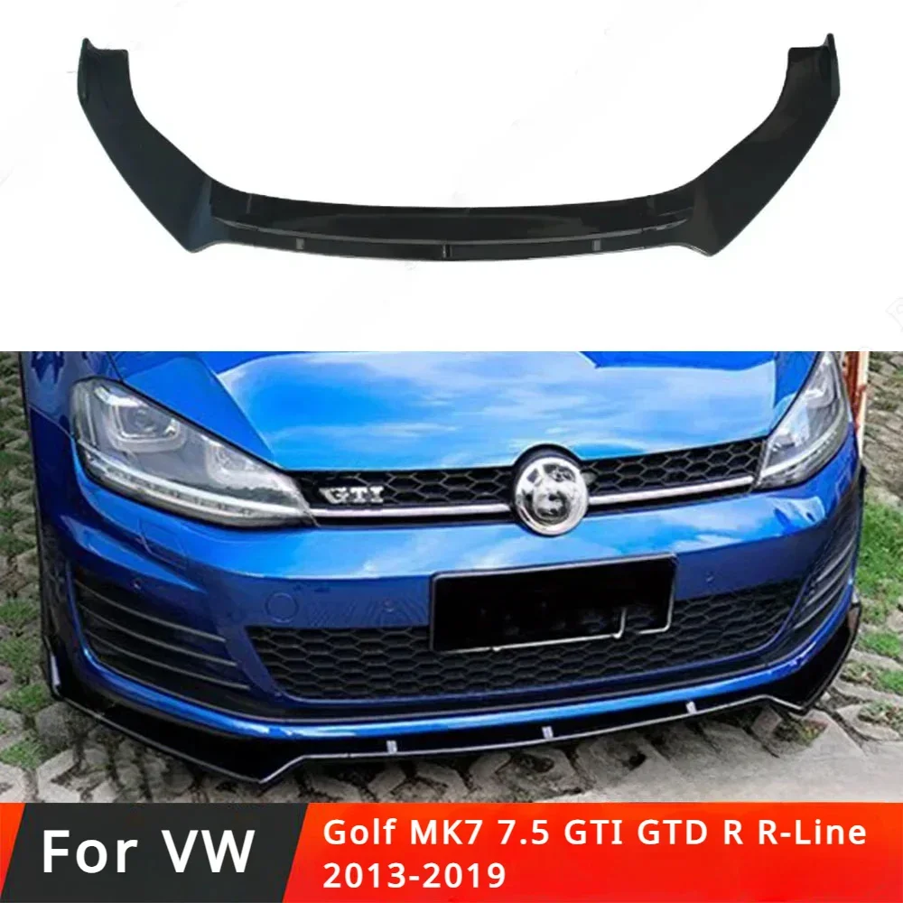 For VW Golf MK7 7.5 GTI GTD R R-Line 2013-2019 Tuning 3Pcs Car Front Bumper Lip Spoiler Splitter Diffuser Bodykits Cover Gurad
For VW Golf MK7 7.5 GTI GTD R R-Line 2013-2019 Tuning 3Pcs Car Front Bumper Lip Spoiler Splitter Diffuser Bodykits Cover Gurad