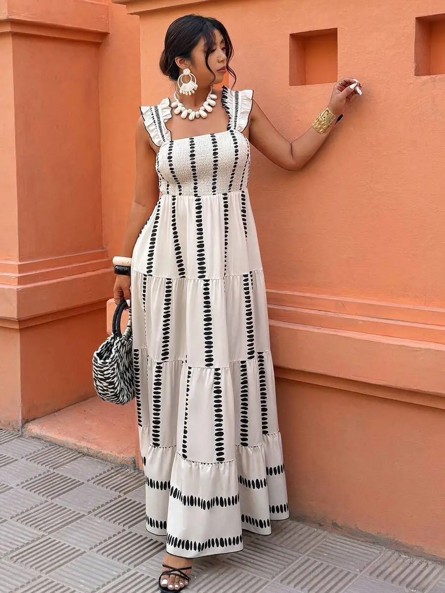 Plus Size Women A-Line Printed Maxi Dress Casual Vacation Bohemian Style
Plus Size Women A-Line Printed Maxi Dress Casual Vacation Bohemian Style