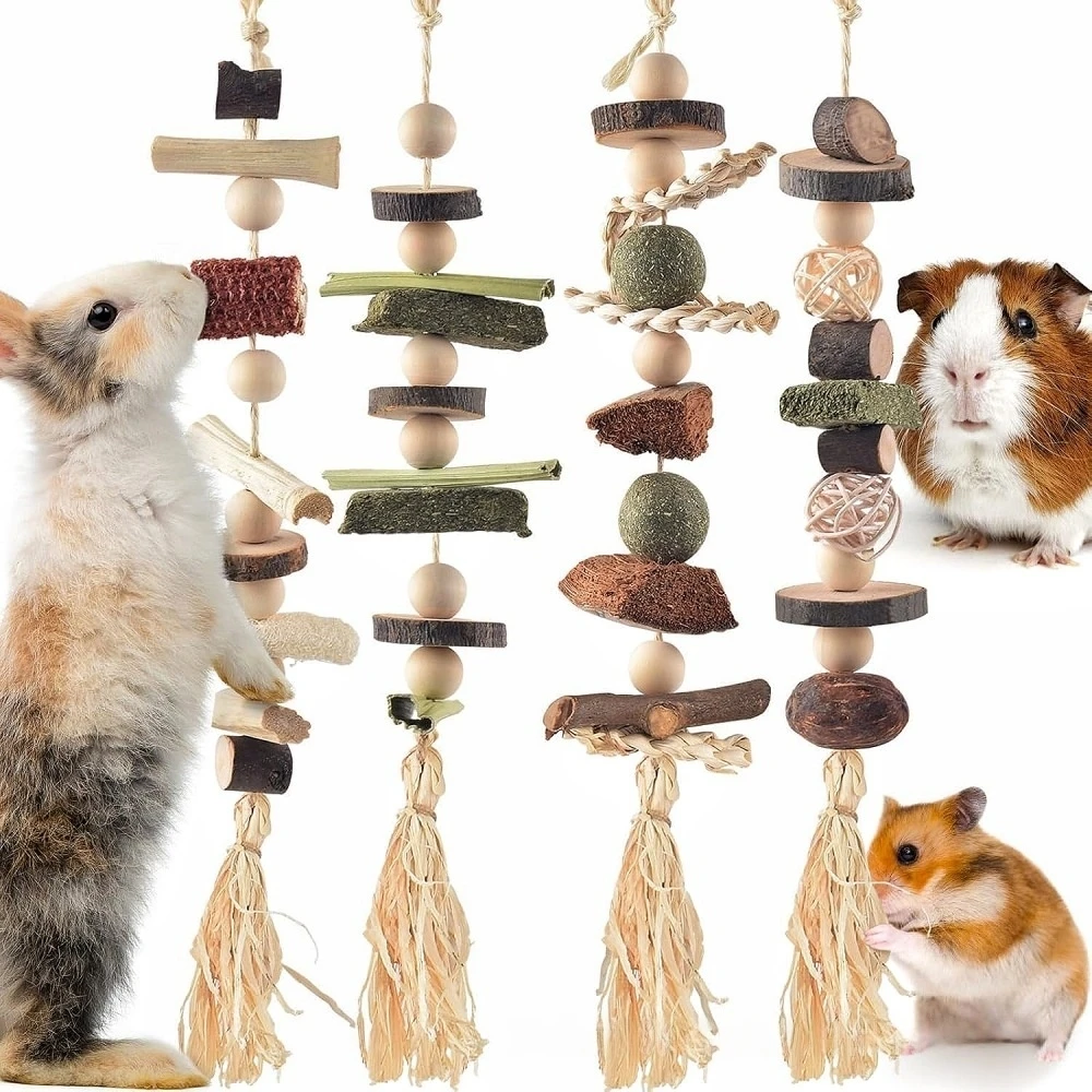 Natural Small Pet Chew Toys Set Rabbit Guinea Pig Hamster Teeth Grinding Toys Chew Sticks for Small Pet Cage Accessories
Natural Small Pet Chew Toys Set Rabbit Guinea Pig Hamster Teeth Grinding Toys Chew Sticks for Small Pet Cage Accessories