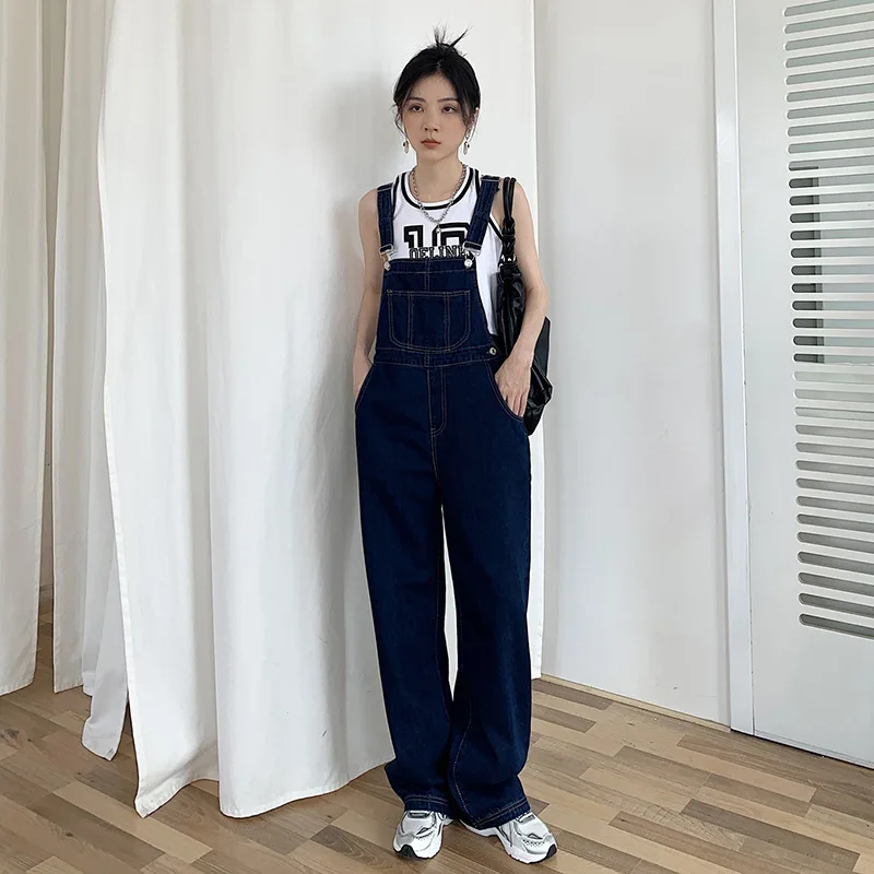 High Waist Wide Leg Denim Overalls Women's Summer New Sle Loose Slimming Age-Defng Blue Jeans Long Pants Fem Faion
High Waist Wide Leg Denim Overalls Women's Summer New Sle Loose Slimming Age-Defng Blue Jeans Long Pants Fem Faion