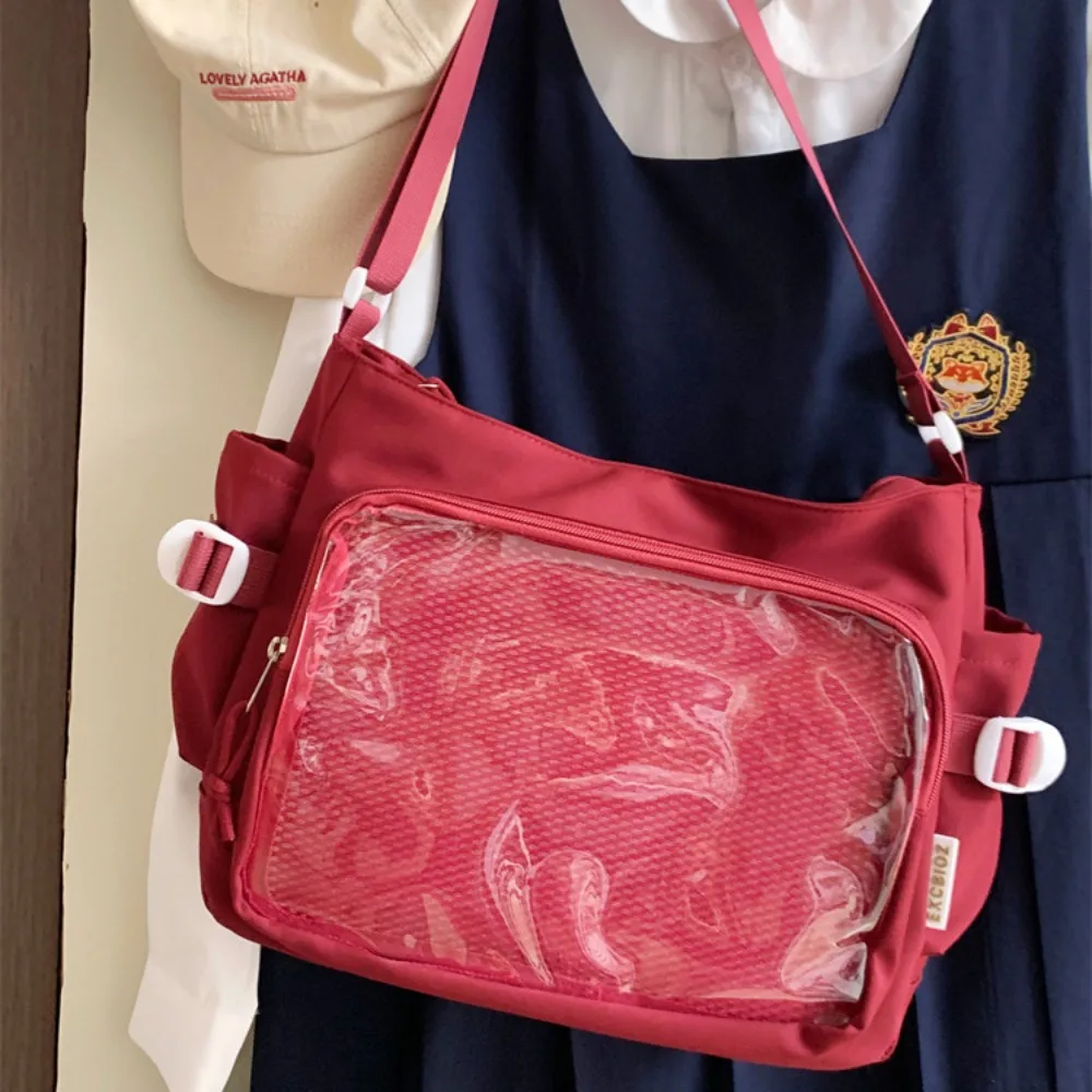 Модная прозрачная сумка Itabag в японском стиле Harajuku, большая вместительная сумка на плечо JK, повседневная холщовая сумка из ПВХ для покупок
Модная прозрачная сумка Itabag в японском стиле Harajuku, большая вместительная сумка на плечо JK, повседневная холщовая сумка из ПВХ для покупок