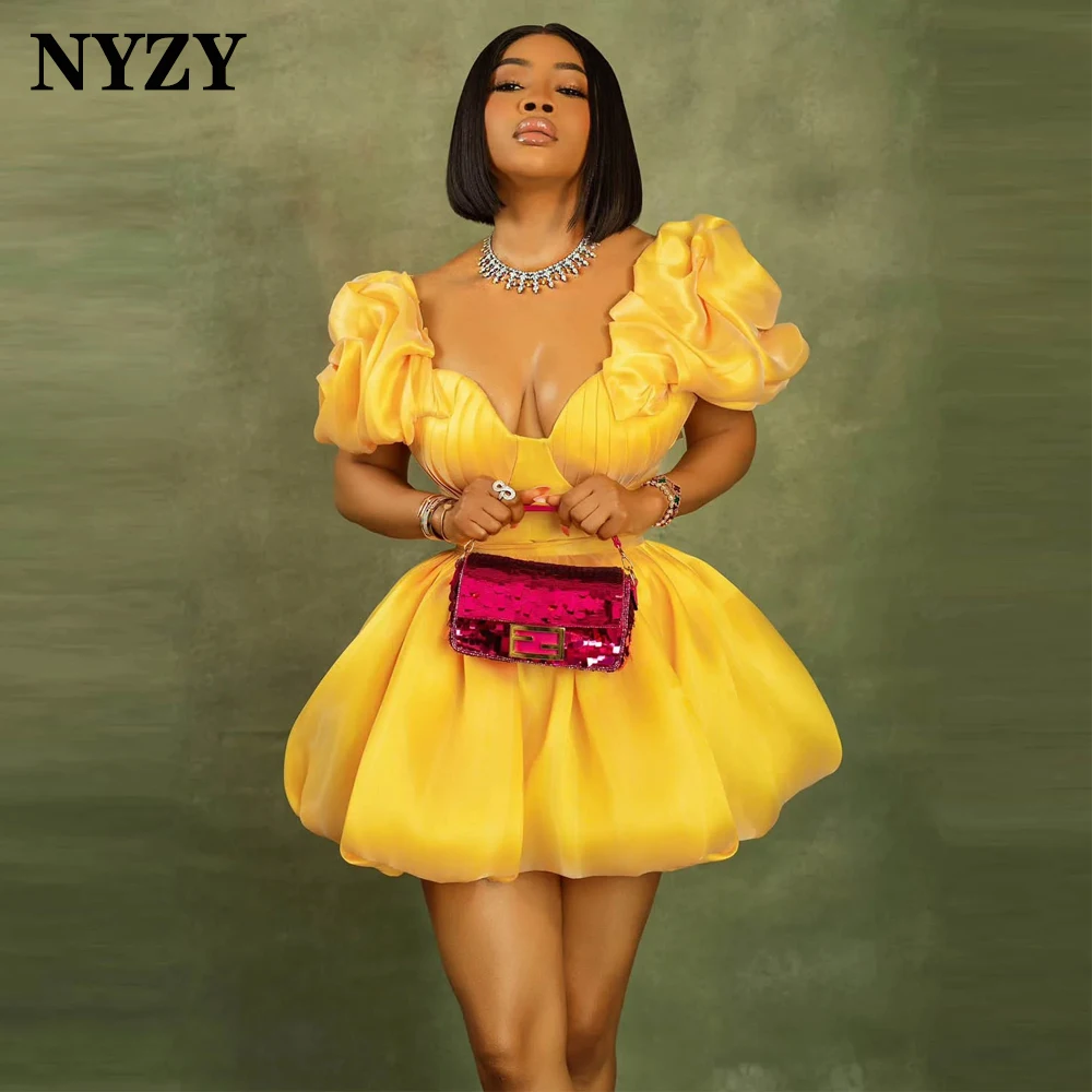 NYZY C383 Customized Sexy Short Party Prom Dresses Ball Gown Organza Africa Birthday Date Cocktail Gowns
NYZY C383 Customized Sexy Short Party Prom Dresses Ball Gown Organza Africa Birthday Date Cocktail Gowns