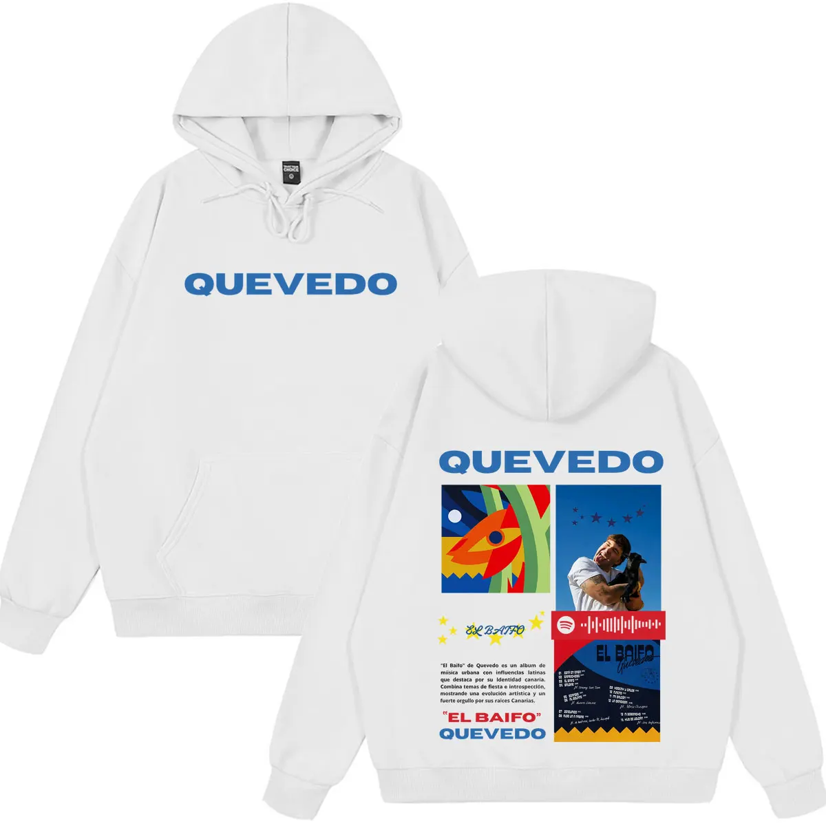 QUEVEDO EL BAIFO Album 2026 Tour Graphics Hoodies Men Women Hip-hop Tracksuit Winter Long Sleeves Loose Aesthetic Trend Pullover
QUEVEDO EL BAIFO Album 2026 Tour Graphics Hoodies Men Women Hip-hop Tracksuit Winter Long Sleeves Loose Aesthetic Trend Pullover