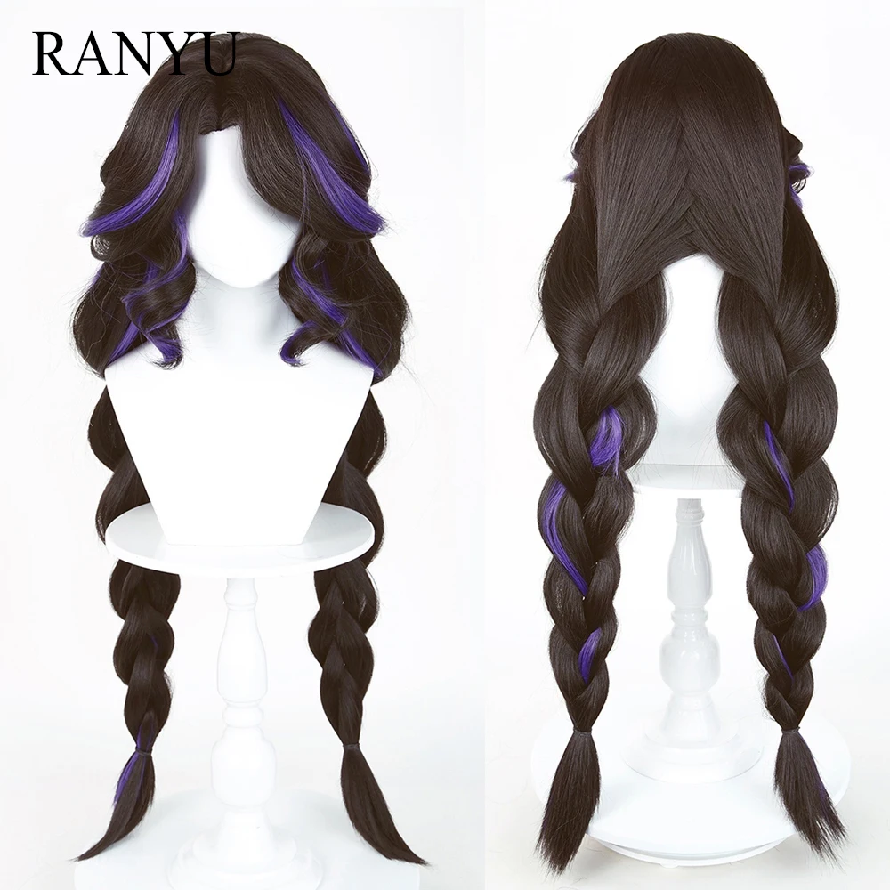 Длинный прямой коричневый парик с фиолетовыми прядями, с центральным пробором, для косплея в стиле аниме/игр, пушистый, для повседневной носки и вечеринок
Длинный прямой коричневый парик с фиолетовыми прядями, с центральным пробором, для косплея в стиле аниме/игр, пушистый, для повседневной носки и вечеринок
