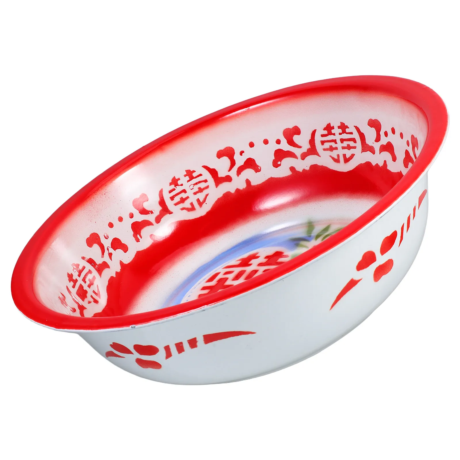 Deepen Enamel Bowl Thicken Coating Large Capacity for Kitchen Mixing Dough Serving Soup Washing Vegetables Vintage Enamelware
Deepen Enamel Bowl Thicken Coating Large Capacity for Kitchen Mixing Dough Serving Soup Washing Vegetables Vintage Enamelware