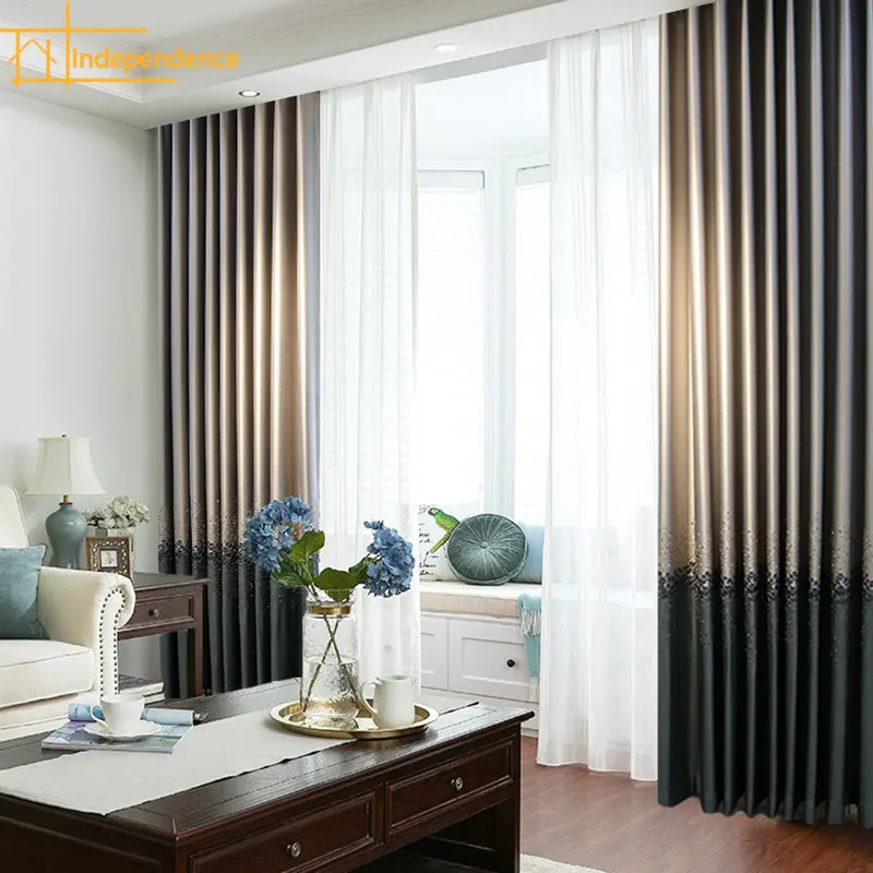 Luxurious and elegant embroidery emulation light splicing blackout decorative tulle Curtains for Living dining room bedroom
Luxurious and elegant embroidery emulation light splicing blackout decorative tulle Curtains for Living dining room bedroom