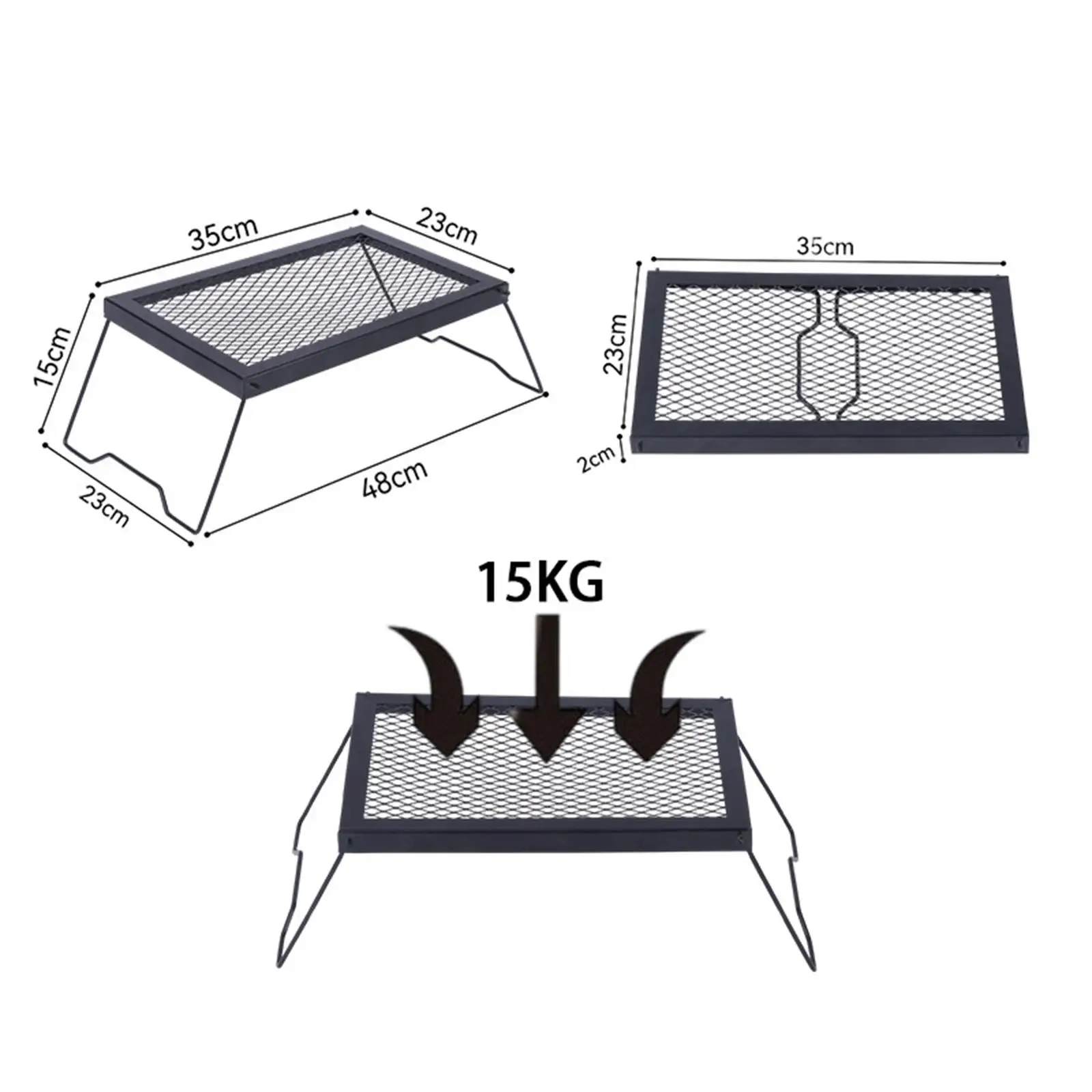 Compact Folding Campfire Grill Portable Metal BBQ Mesh Table Foldable Stove Top for Camping Picnic
Compact Folding Campfire Grill Portable Metal BBQ Mesh Table Foldable Stove Top for Camping Picnic