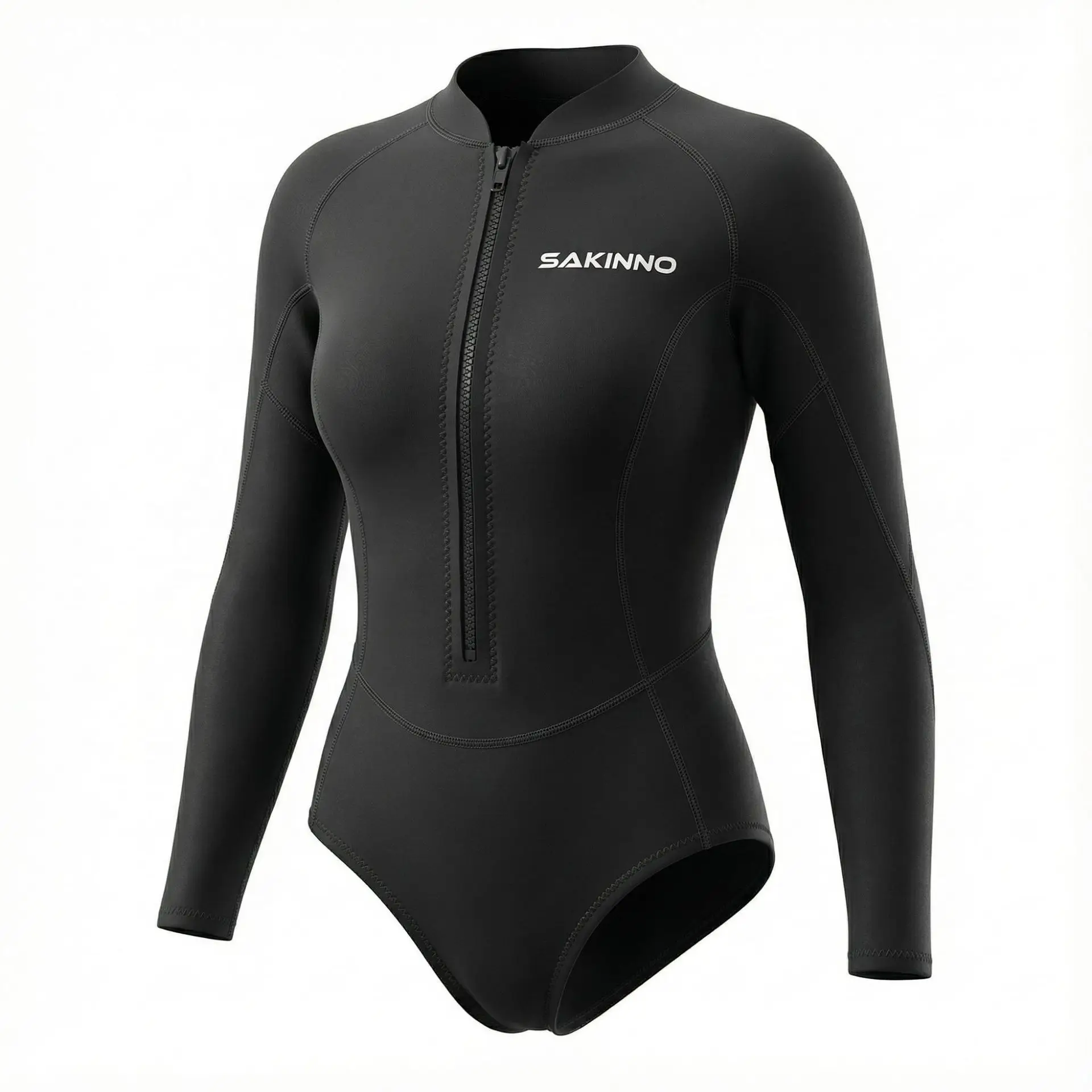 Women 2MM Neoprene One Piece Wetsuit Front Zipper Long Sleeve Waterproof Swimsuit Racing Training Bikini Cut Diving Wet Suit for
Women 2MM Neoprene One Piece Wetsuit Front Zipper Long Sleeve Waterproof Swimsuit Racing Training Bikini Cut Diving Wet Suit for