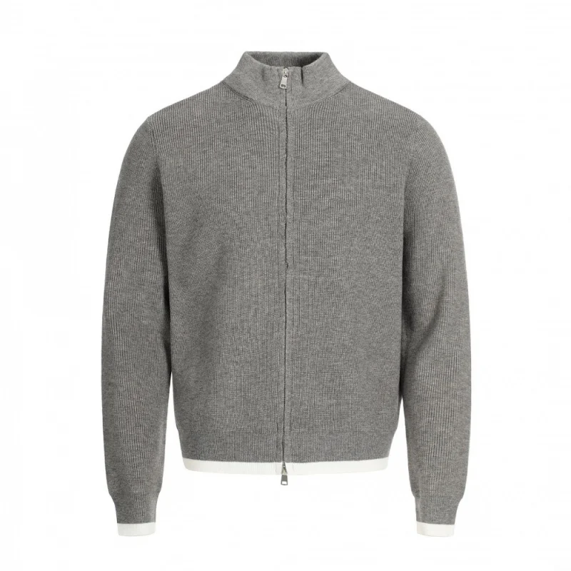 Men's Gray Zip-Up Mock Neck Cardigan, 2025 Autumn Trend Clean Fit Warm Thermal Knitted Casual Outerwear
Men's Gray Zip-Up Mock Neck Cardigan, 2025 Autumn Trend Clean Fit Warm Thermal Knitted Casual Outerwear