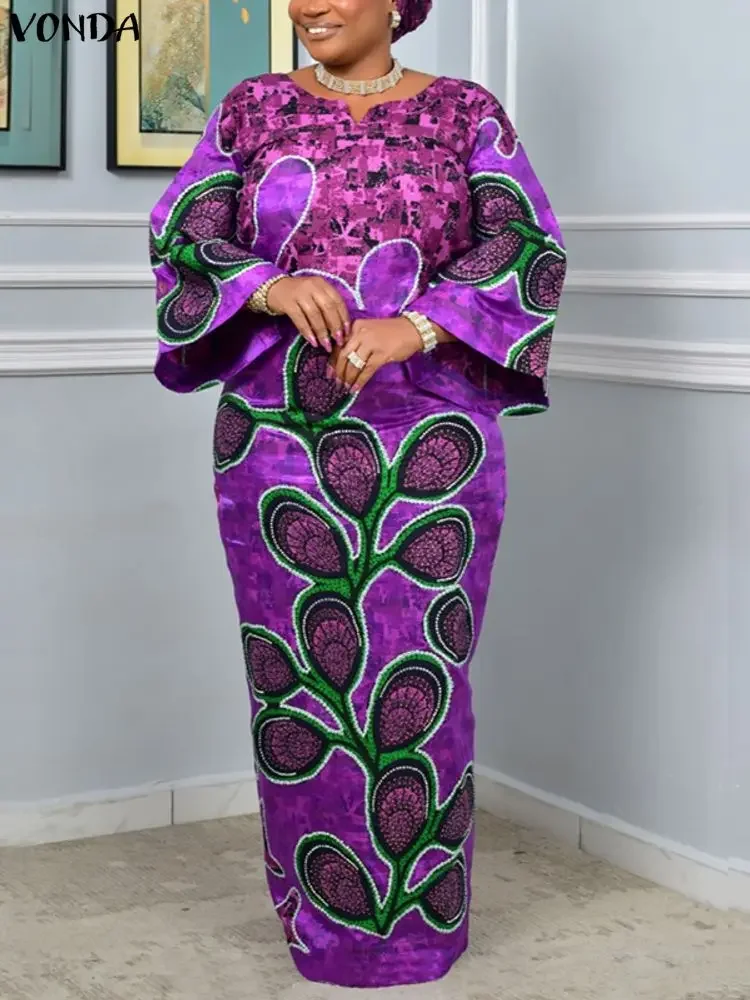 VONDA женские платья макси больших размеров с винтажным принтом, модное повседневное вечернее платье большого размера с длинным рукавом, богемное свободное длинное платье 5XL
VONDA женские платья макси больших размеров с винтажным принтом, модное повседневное вечернее платье большого размера с длинным рукавом, богемное свободное длинное платье 5XL